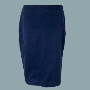 Navy Blue Mid-Length Pencil Skirt - Banana Republic, Size 10